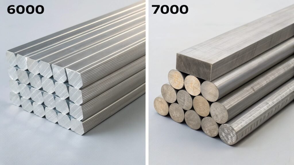 alt with keywords: a diagram illustrating the superior strength profile of 7068 aluminum compared to 7075